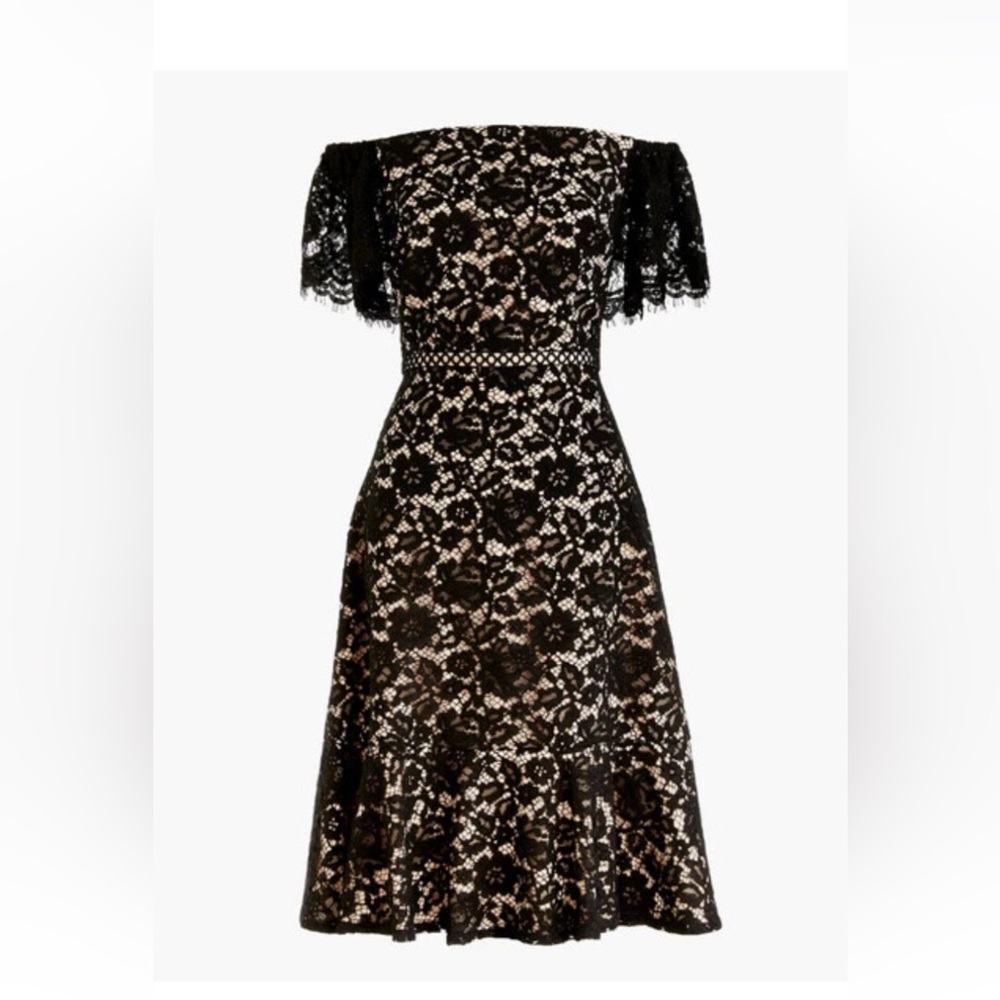 NWT J.Crew size 4 black lace dress